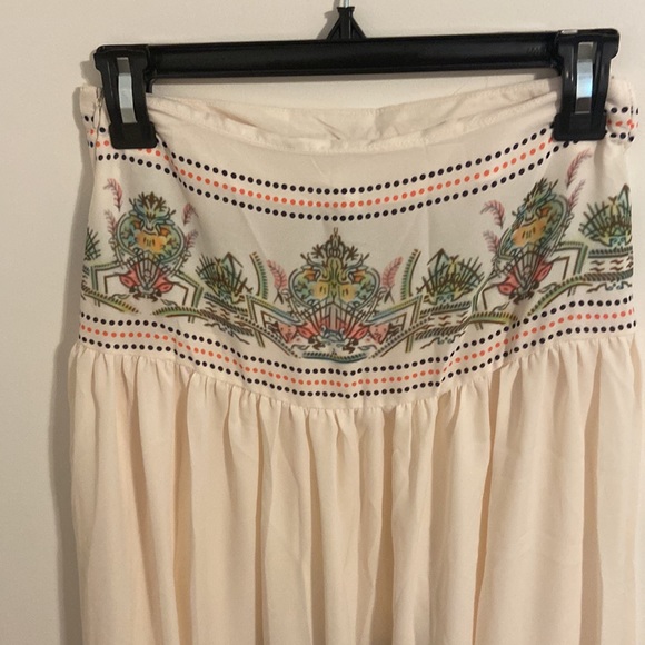 Boutique hi low skirt cream w black stripes small Nwot - Picture 6 of 16